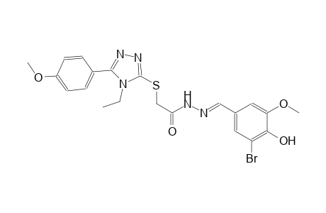 acetic acid, [[4-ethyl-5-(4-methoxyphenyl)-4H-1,2,4-triazol-3-yl]thio]-, 2-[(E)-(3-bromo-4-hydroxy-5-methoxyphenyl)methylidene]hydrazide