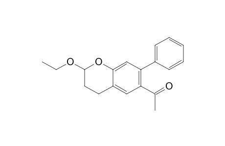 6-ACETYL-2-ETHOXY-7-PHENYLCHROMAN