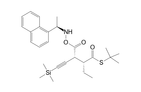 S-tert-Butyl (2R,3R)-2-Ethyl-3-[[[(R)-1-(1-naphthyl)ethylamino]carboxy]-5-(trimethylsilyl)-4-pentynethioate