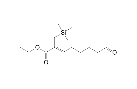 (Z)-8-keto-2-(trimethylsilylmethyl)oct-2-enoic acid ethyl ester