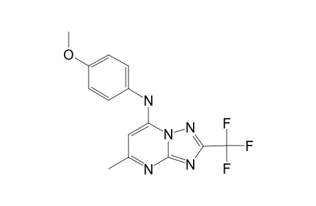 7-(4-METHOXYPHENYLAMINE)-5-METHYL-2-(TRIFLUOROMETHYL)-[1,2,4]-TRIAZOLO-[1,5-A]-PYRIMIDINE
