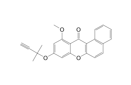 11-METHOXY-9-(1,1-DIMETHYLPROPARGYLOXY)-12H-BENZO-[A]-XANTHEN-12-ONE