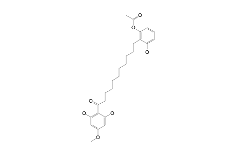 ARDISINONE-B;11-(2-ACETOXY-6-HYDROXYPHENYL)-1-(2,6-DIHYDROXY-4-METHOXYPHENYL)-UNDECAN-1-ONE