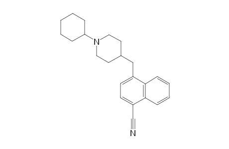 1-CYCLOHEXYL-4-[(4-CYANO-1-NAPHTHYL)-METHYL]-PIPERIDINE