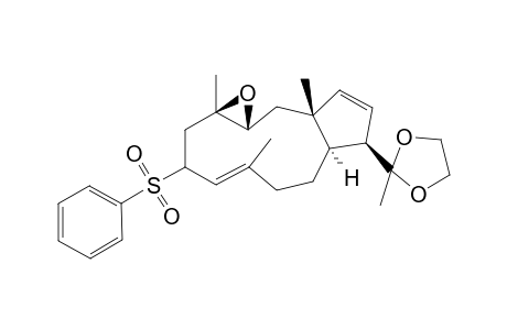 (1R,2R,9R,10R,13S)-(E)-7-Benzenesulfonyl-1,5,9-trimethyl-13-(2-methyl[1,3]dioxolan-2-yl)-4-oxatricyclo[10.3.0.0(3,5)]pentadeca-8,14-diene