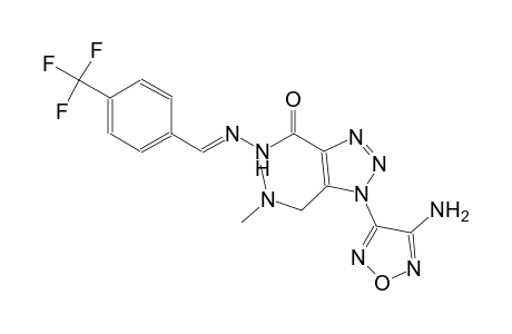 1-(4-amino-1,2,5-oxadiazol-3-yl)-5-[(dimethylamino)methyl]-N'-{(E)-[4-(trifluoromethyl)phenyl]methylidene}-1H-1,2,3-triazole-4-carbohydrazide
