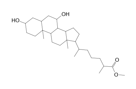 Cholestan-26-oic acid, 3,7-dihydroxy-, methyl ester, (3.alpha.,5.beta.,7.alpha.)-