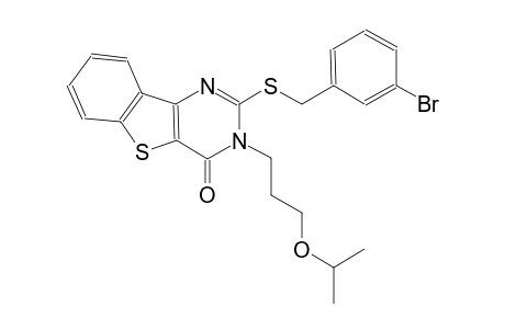 2-[(3-bromobenzyl)sulfanyl]-3-(3-isopropoxypropyl)[1]benzothieno[3,2-d]pyrimidin-4(3H)-one