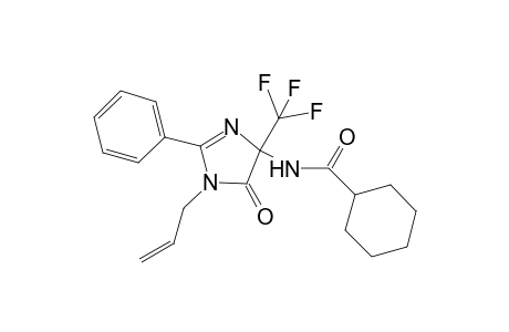 Cyclohexanecarboxamide, N-[4,5-dihydro-5-oxo-2-phenyl-1-(2-propenyl)-4-(trifluoromethyl)-1H-imidazol-4-yl]-