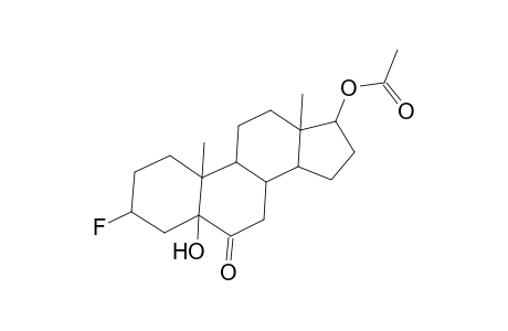 3-Fluoro-5-hydroxy-6-oxoandrostan-17-yl acetate