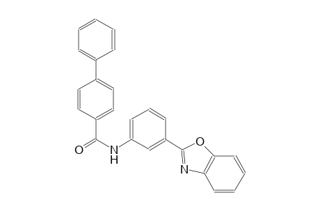 [1,1'-biphenyl]-4-carboxamide, N-[3-(2-benzoxazolyl)phenyl]-