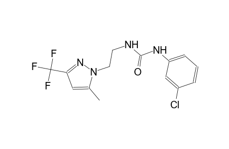N-(3-chlorophenyl)-N'-{2-[5-methyl-3-(trifluoromethyl)-1H-pyrazol-1-yl]ethyl}urea