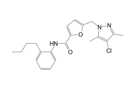 N-(2-butylphenyl)-5-[(4-chloro-3,5-dimethyl-1H-pyrazol-1-yl)methyl]-2-furamide