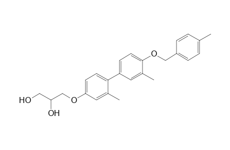 3-[2,3'-Dimethyl-4'-(4-methylbenzyloxy)biphenyl-4-yloxy]propane-1,2-diol