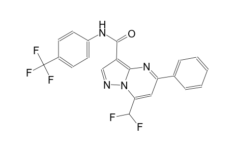 7-(difluoromethyl)-5-phenyl-N-[4-(trifluoromethyl)phenyl]pyrazolo[1,5-a]pyrimidine-3-carboxamide