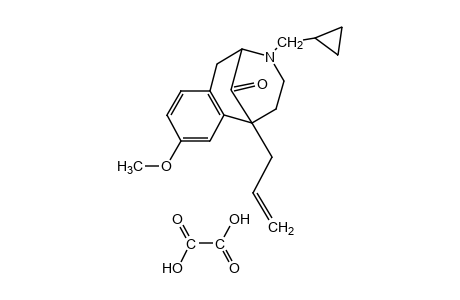 6-allyl-3-(cyclopropylmethyl)-1,2,3,4,5,6-hexahydro-8-methoxy-2,6-methano-3-benzazocin-11-one, oxalate(1:1)(sat)
