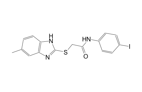 N-(4-iodophenyl)-2-[(5-methyl-1H-benzimidazol-2-yl)sulfanyl]acetamide