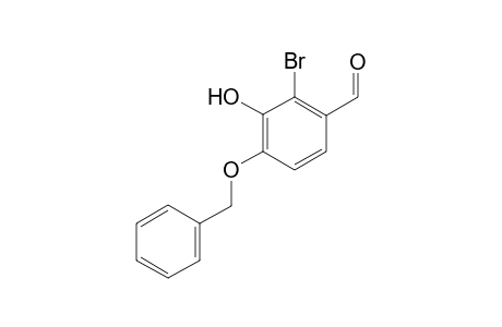 4-benzyloxy-2-bromo-3-hydroxy-benzaldehyde