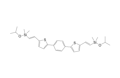 2,2'-p-Phenylene-bis-5-{.beta.-dimethyl(i-propoxy)silylvinyl}thiophene