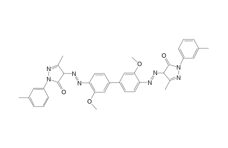 3,3'-Dimethoxybenzidine -> 3-methyl-1,4'-tolyl-5-pyrazolone