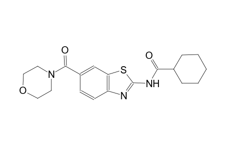 N-[6-(4-morpholinylcarbonyl)-1,3-benzothiazol-2-yl]cyclohexanecarboxamide