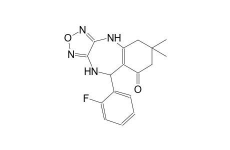 4H-[1,2,5]oxadiazolo[3,4-b][1,4]benzodiazepin-8(5H)-one, 9-(2-fluorophenyl)-6,7,9,10-tetrahydro-6,6-dimethyl-