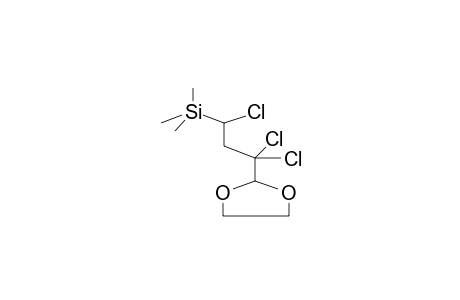 2-(1,1,3-TRICHLORO-3-TRIMETHYLSILYLPROPYL)-1,3-DIOXOLANE
