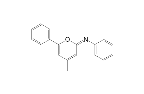 N-(4-Methyl-6-phenyl-2H-pyran-2-ylidene)benzamine