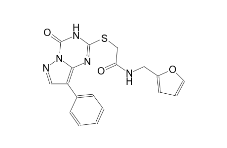 acetamide, 2-[(3,4-dihydro-4-oxo-8-phenylpyrazolo[1,5-a][1,3,5]triazin-2-yl)thio]-N-(2-furanylmethyl)-