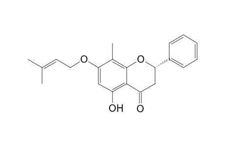 8-C-METHYL-7-O-PRENYLPINOCEMBRIN
