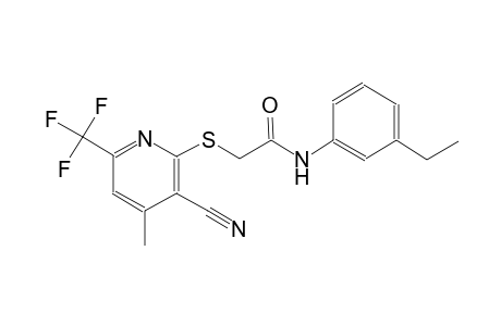 acetamide, 2-[[3-cyano-4-methyl-6-(trifluoromethyl)-2-pyridinyl]thio]-N-(3-ethylphenyl)-