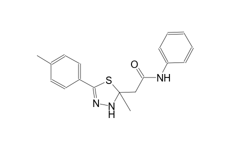 Acetamide, 2-[2,3-dihydro-2-methyl-5-(4-methylphenyl)-1,3,4-thiadiazol-2-yl]-N-phenyl-