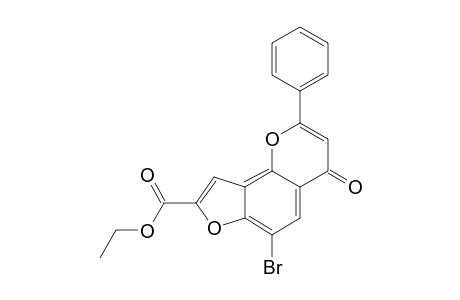 ETHYL-6-BROMO-2-PHENYL-FURO-[2,3-H]-CHROMONE-8-CARBOXYLATE
