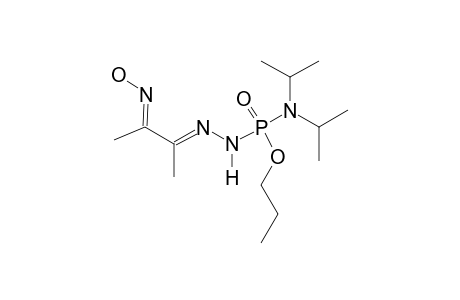 N,N-DIISOPROPYLAMINO-O-PROPYL-2-(1-METHYL-2-OXOPROPYLIDENE)-PHOSPHONOHYDRAZIDO-OXIME