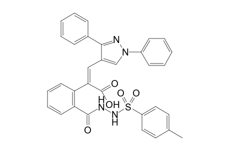 (Z)-2-(2-(4-methyl-benzenesulfonamidocarbamoyl)phenyl)-3-(1,3-diphenyl-1H-pyrazol-4-yl)acrylic acid