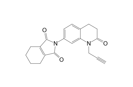 1H-Isoindole-1,3(2H)-dione, 4,5,6,7-tetrahydro-2-[1,2,3,4-tetrahydro-2-oxo-1-(2-propynyl)-7-quinolinyl]-