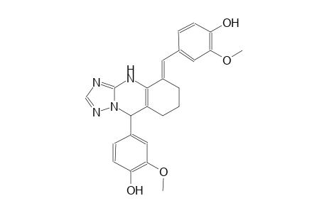 phenol, 4-[(5E)-4,5,6,7,8,9-hexahydro-5-[(4-hydroxy-3-methoxyphenyl)methylene][1,2,4]triazolo[5,1-b]quinazolin-9-yl]-2-methoxy-