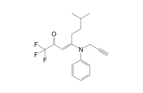 (E)-1,1,1-Trifluoro-7-methyl-4-(phenyl-N-1-propyn-3-ylamino)-oct-3-en-2-one