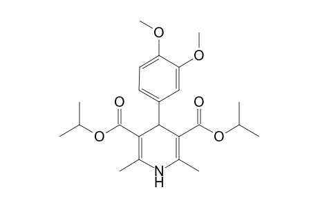 diisopropyl 4-(3,4-dimethoxyphenyl)-2,6-dimethyl-1,4-dihydropyridine-3,5-dicarboxylate
