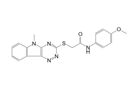 acetamide, N-(4-methoxyphenyl)-2-[(5-methyl-5H-[1,2,4]triazino[5,6-b]indol-3-yl)thio]-