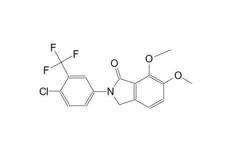 2-[4-chloro-3-(trifluoromethyl)phenyl]-6,7-dimethoxy-1-isoindolinone