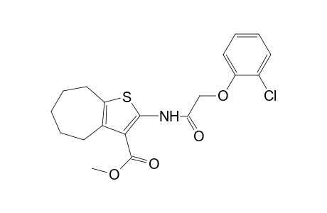 methyl 2-{[(2-chlorophenoxy)acetyl]amino}-5,6,7,8-tetrahydro-4H-cyclohepta[b]thiophene-3-carboxylate