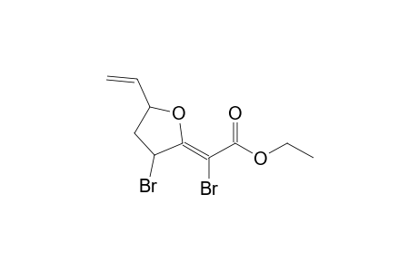 (2E)-2-bromo-2-(3-bromo-5-ethenyl-2-oxolanylidene)acetic acid ethyl ester