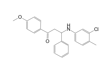 1-propanone, 3-[(3-chloro-4-methylphenyl)amino]-1-(4-methoxyphenyl)-3-phenyl-