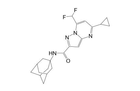 N-(1-adamantyl)-5-cyclopropyl-7-(difluoromethyl)pyrazolo[1,5-a]pyrimidine-2-carboxamide