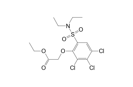 Acetic acid, 2,3,4-trichloro-6-(n-N-diethylsulfamoyl)phenoxy, ethyl ester