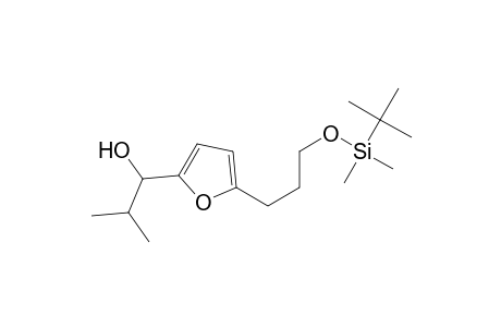 2-Furanmethanol, 5-[3-[[(1,1-dimethylethyl)dimethylsilyl]oxy]propyl]-.alpha.-(1-methylethyl)-, (.+-.)-