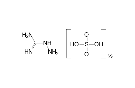 Sulfuric acid compound with hydrazinecarboximidamide (1:2)