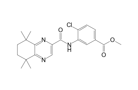 4-Chloro-3-[(5,5,8,8-tetramethyl-6,7-dihydroquinoxaline-2-carbonyl)amino]benzoic acid methyl ester