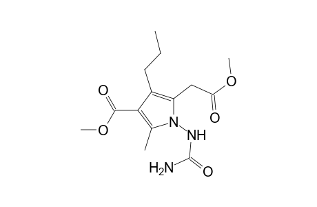 5-Methoxycarbonylmethyl-2-methyl-4-propyl-1-ureido-1H-pyrrole-3-carboxylic acid methyl ester